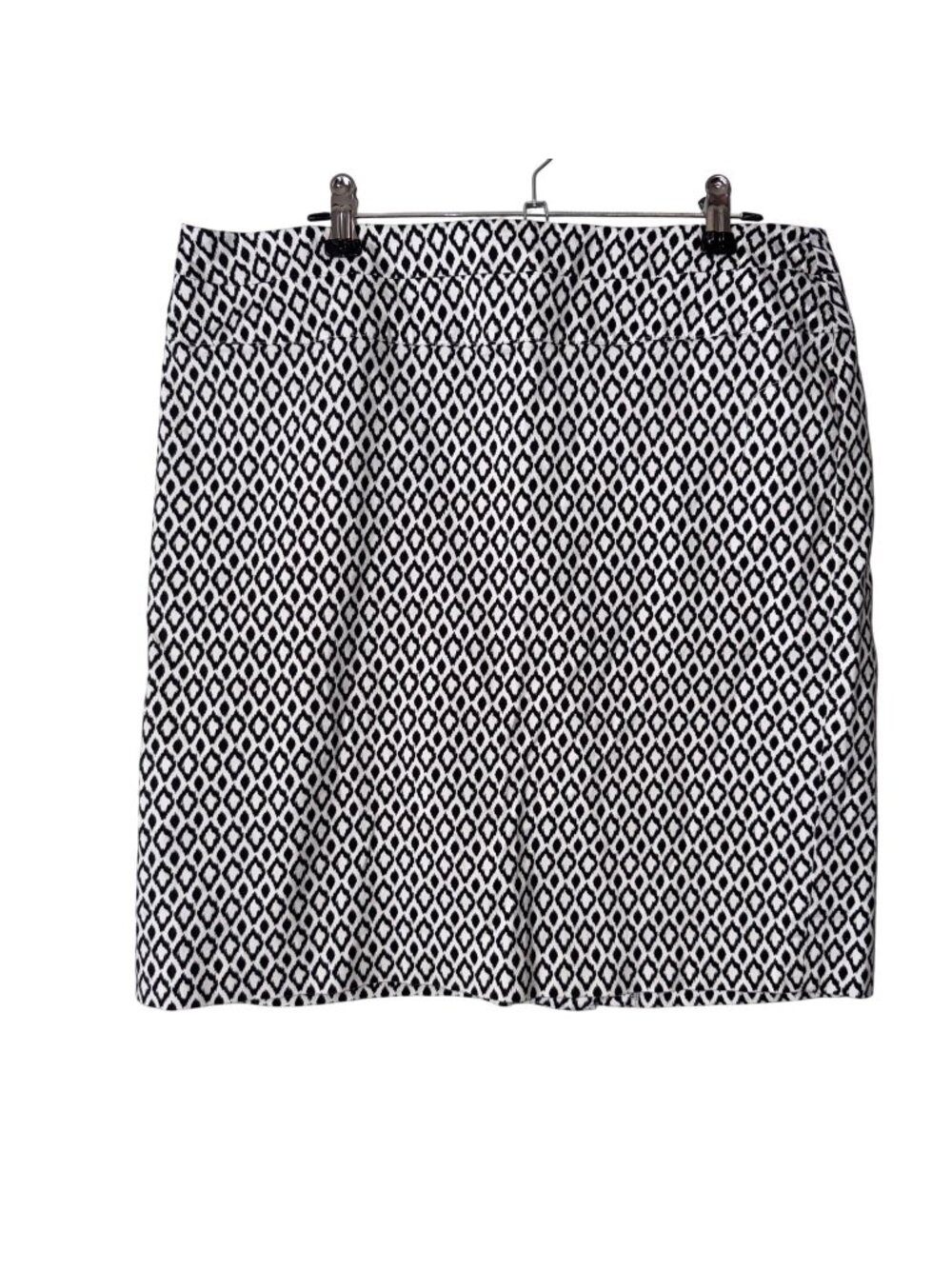 Donna Rico New York Black & White Diamond Print Skirt Size 10